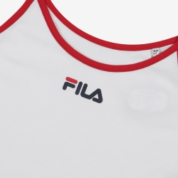 Fila Linear Sleeve Top - Naisten Rintaliivit - Valkoinen | FI-31001